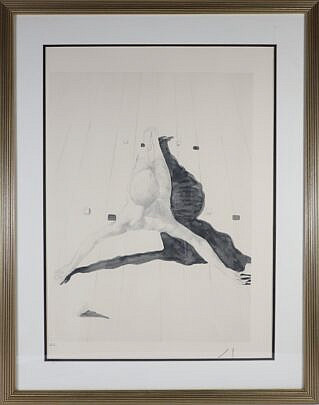 Salvador Dali Gouache and Pencil "Le Christ" By Anthony Tetro pencil signed under mat "H.C." matted and framed
