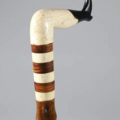 Whaler Made Naughty Nelly Cane, 19th Century