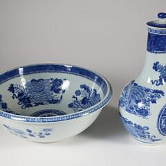 Fitzhugh Water Bottle and Basin, 18th Century