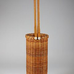 Paul Willer Tall Double Swing Handle Nantucket Basket, circa 2005