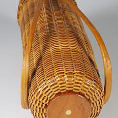 Paul Willer Tall Double Swing Handle Nantucket Basket, circa 2005