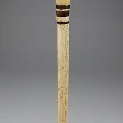 Whale Made Clenched Fist Walking Stick, 19th Century, antique whale ivory clenched fist on whalebone shaft
