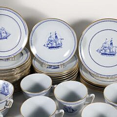 Spode Trade Winds Blue and White Nautical Dinner Service