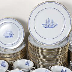Spode Trade Winds Blue and White Nautical Dinner Service