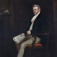 Antique Oil on Canvas “Portrait of John Sherman”, circa 1847