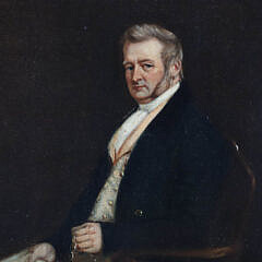 Antique Oil on Canvas “Portrait of John Sherman”, circa 1847