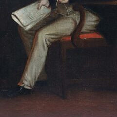Antique Oil on Canvas “Portrait of John Sherman”, circa 1847