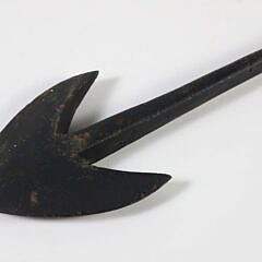 Cast Iron Double Flue Harpoon, 19th Century