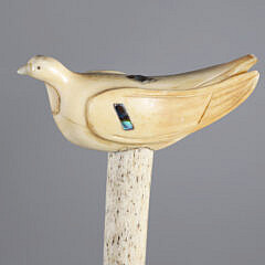 Whaler Made Peace Cane, 19th Century