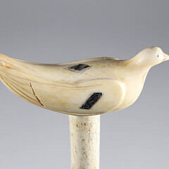 Whaler Made Peace Cane, 19th Century
