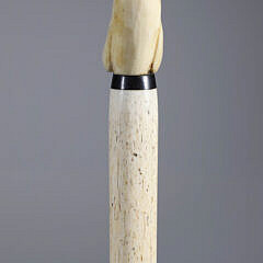 Whaler Made Seal Grip Cane, 19th Century