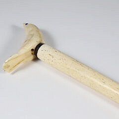 Whaler Made Seal Grip Cane, 19th Century
