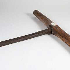 Iron and Wood Gaff Hook, 19th Century