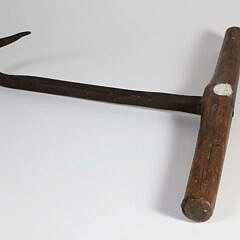 Iron and Wood Gaff Hook, 19th Century