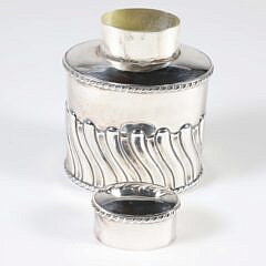 Edwardian Sterling Silver Tea Caddy, Atkin Brothers, Sheffield, 1904