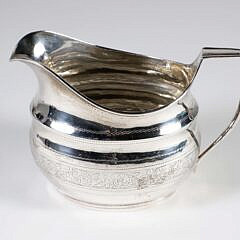 George III Irish Sterling Silver Creamer, Dublin, 1805 maker