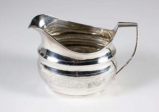George III Irish Sterling Silver Creamer, Dublin, 1805 maker