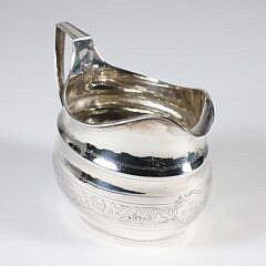 George III Irish Sterling Silver Creamer, Dublin, 1805
