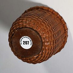 2-Egg Nantucket Basket in Toasty Dark Patina