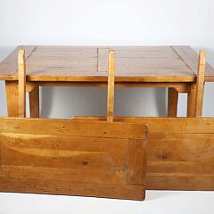 Modern Hepplewhite Style Extension Leaf Dining Table