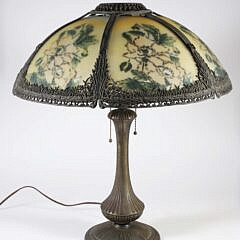 Tiffany Style Six-Panel Stained Glass Shade