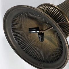 Tiffany Style Six-Panel Stained Glass Shade Lamp