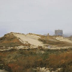 Lori Zummo Oil on Board Landscape “Fogged On”