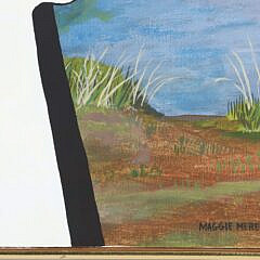 Maggie Meredith Oil on Canvas “Kitty Cat at the Life Saving Museum”