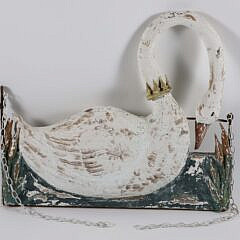 Antique Wooden Swan Trade Sign