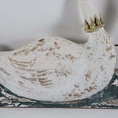 Antique Folk Art Painted Swan Trade Sign
