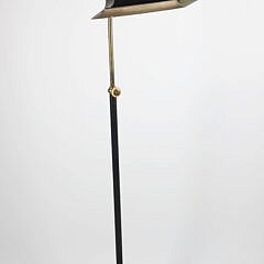 Vintage Patina Bronze Adjustable Floor Lamp with Hand Grip