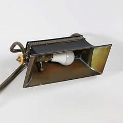 Vintage Patina Bronze Adjustable Floor Lamp with Hand Grip
