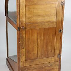 Oak Dome Top Cane Rack Display Showcase