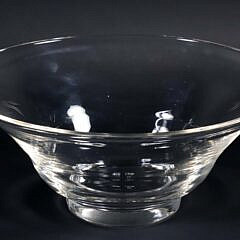 Two Simon Pearce Blown Glass Bowls