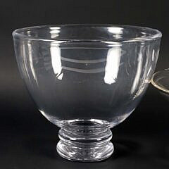Two Simon Pearce Blown Glass Bowls