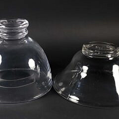 Two Simon Pearce Blown Glass Bowls