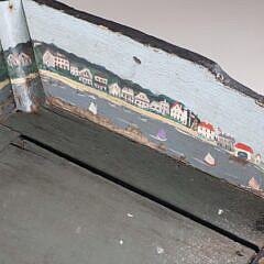 Gerry Scheide “Nantucket Harbor View” Decorated Antique Buggy Bench