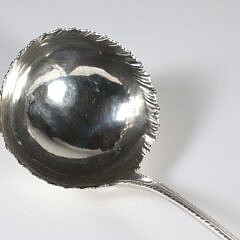 George III Sterling Silver Soup Ladle, Mark of Thomas & William Chawner, London, 1771