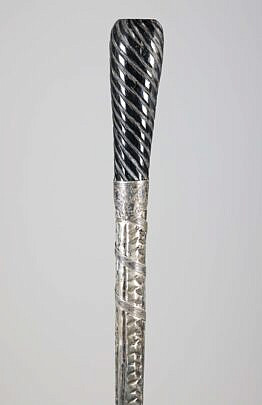 Silver Shaft Walking Stick, 19th Century