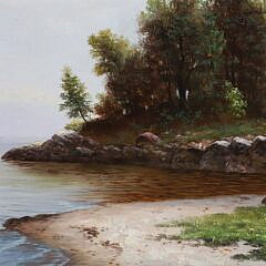 Humphrey Oil on Canvas “Coastal Seascape”