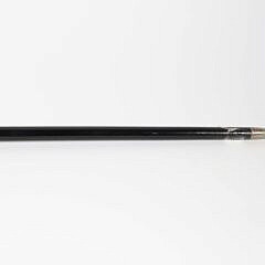 Agate Ball and Sterling Silver Mounted Walking Stick, 19th Century