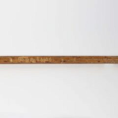 Blue Stone Orb Grip Walking Stick, 19th Century