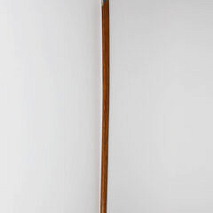 Carved Jester Leg Grip Cane, 19th Century