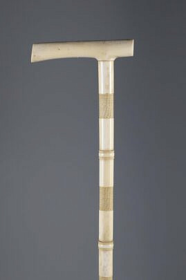 L-Shaped Whale Bone Cane