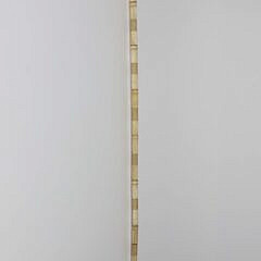 Carved L-Grip Whale Bone Cane, 19th Century