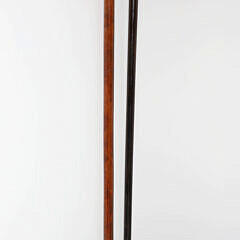 Two Whaler Made Walking Sticks, 19th Century