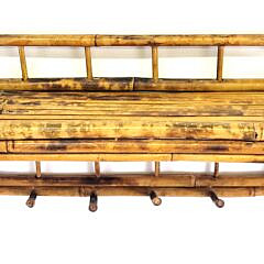 Antique Bamboo Hanging Hat Shelf Coat Rack