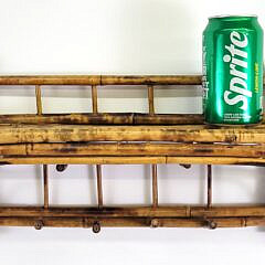 Antique Bamboo Hanging Hat Shelf Coat Rack