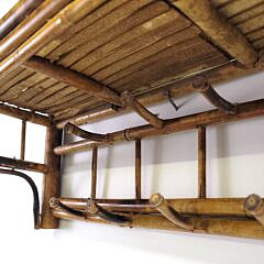 Antique Bamboo Hanging Hat Shelf Coat Rack