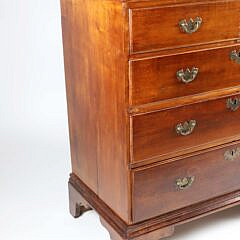 American Chippendale Mahogany Two Over Three Chest of Drawers, 18th Century